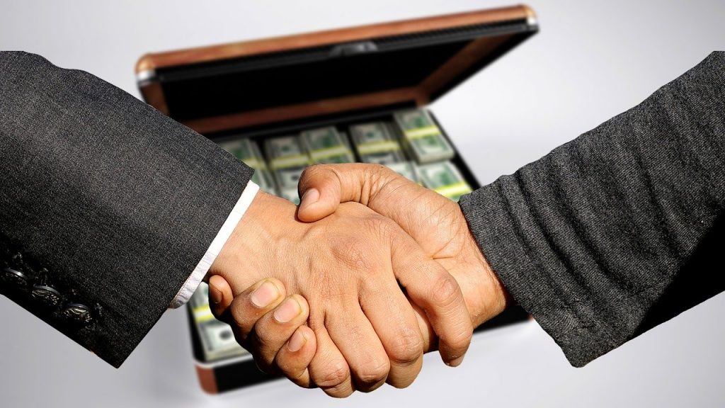 conclusion of the contract, handshake, trade